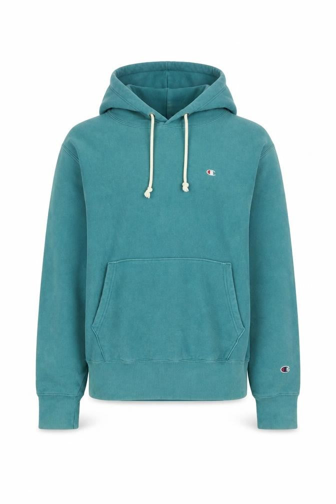 Champion Women’s Teal Pullover Hoodie S Cotton Blend Casual