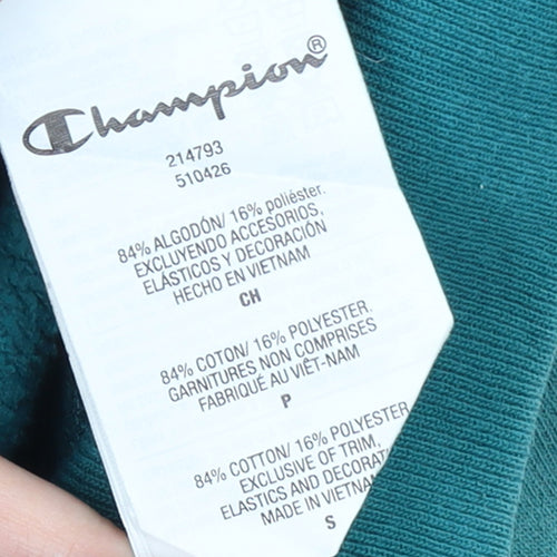 Champion Women’s Teal Pullover Hoodie S Cotton Blend Casual