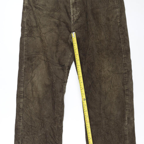 Tommy Hilfiger Men's Brown Corduroy Trousers 34/30 Regular Fit
