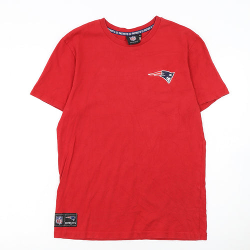 Primark Men’s Red NFL Patriots Graphic Cotton T-Shirt Size M
