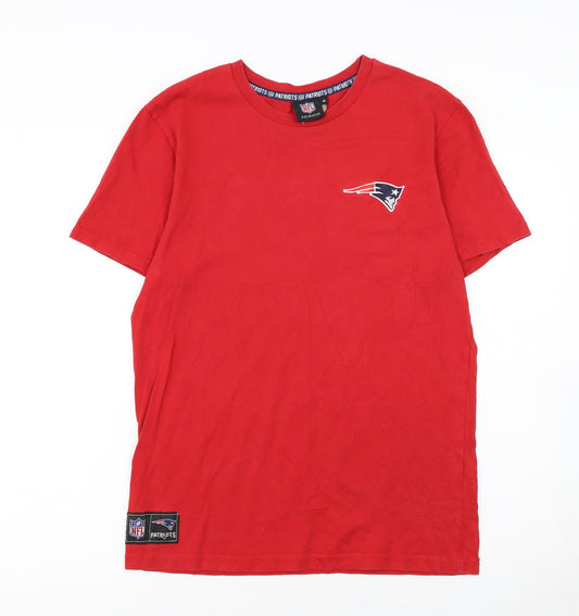 Primark Men’s Red NFL Patriots Graphic Cotton T-Shirt Size M