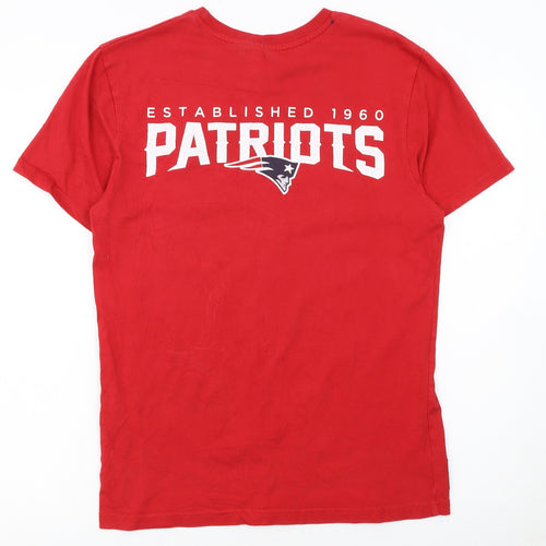 Primark Men’s Red NFL Patriots Graphic Cotton T-Shirt Size M