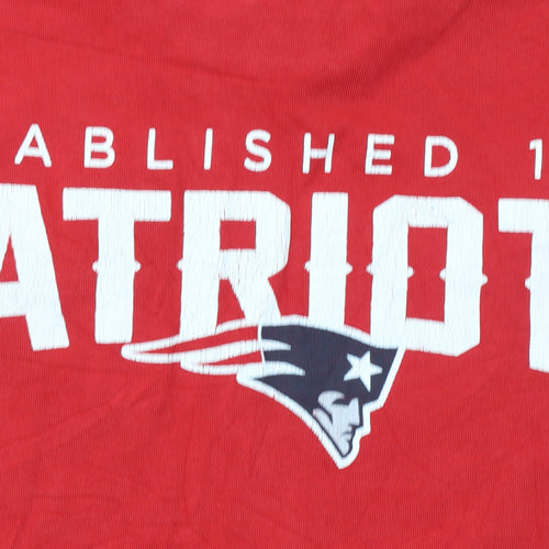 Primark Men’s Red NFL Patriots Graphic Cotton T-Shirt Size M