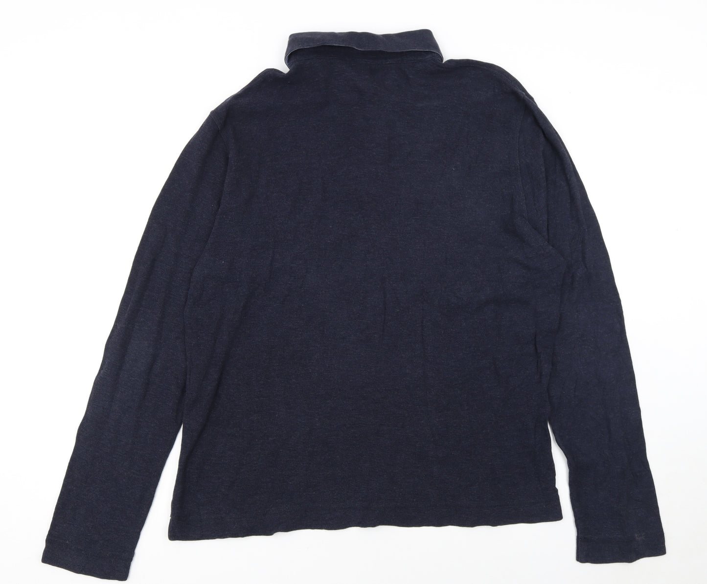 Hugo Boss Men's Blue Slim Fit Long Sleeve Polo Shirt XXL