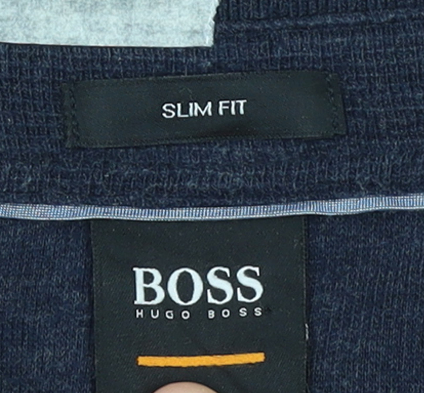 Hugo Boss Men's Blue Slim Fit Long Sleeve Polo Shirt XXL