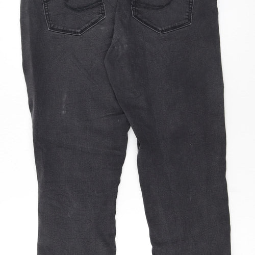 Levi Strauss Women Black Capri Jeans Size 12 Slim Fit Denim