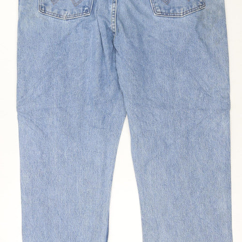 Wrangler Women Blue Straight Leg Vintage Denim Jeans Size 20