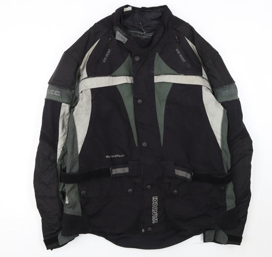 Vanucci Men’s Black 2XL Motorcycle Jacket Waterproof Padded