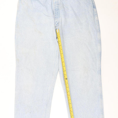 Wrangler Women's Blue Light Wash High Rise Mom Jeans Size 36