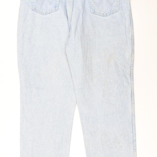 Wrangler Women's Blue Light Wash High Rise Mom Jeans Size 36