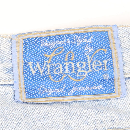 Wrangler Women's Blue Light Wash High Rise Mom Jeans Size 36