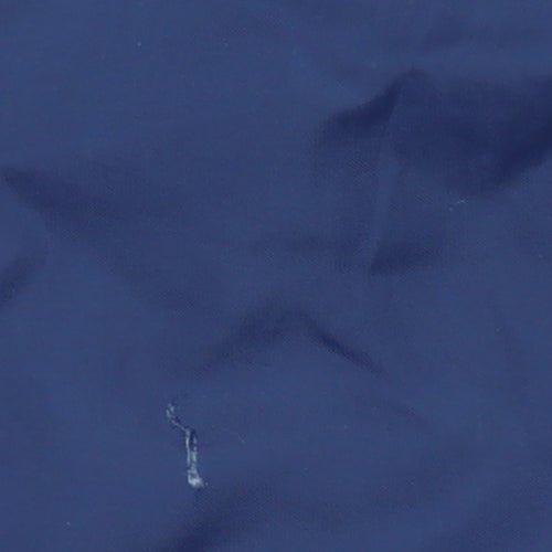 Adidas Men's Blue Track Pants M Elastic Waist Snap Side Stripe