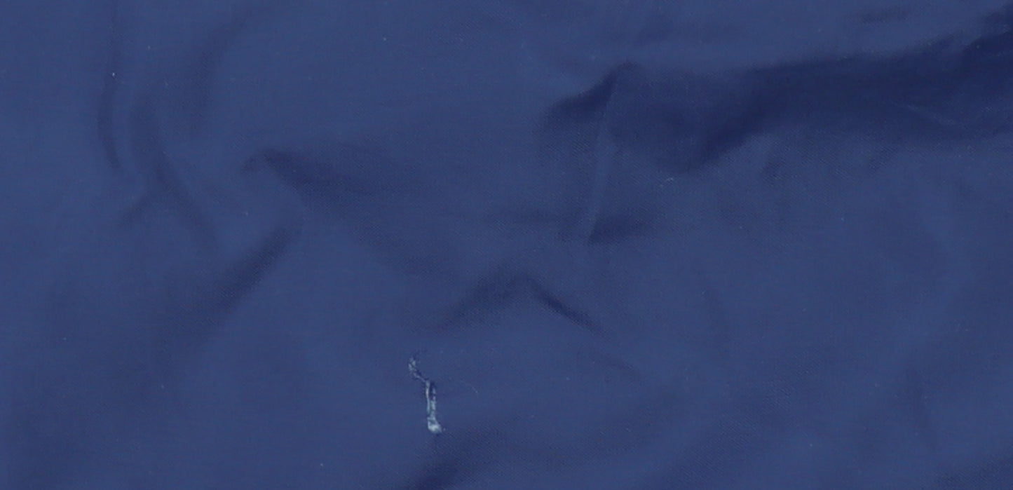 Adidas Men's Blue Track Pants M Elastic Waist Snap Side Stripe