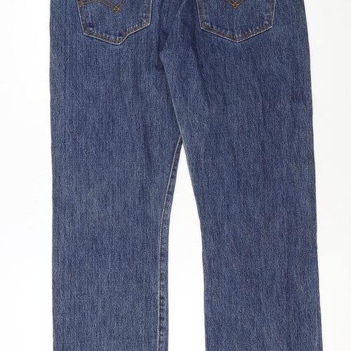 Levi's 501 Men's Blue Denim Straight Jeans 34W 30L Vintage Style