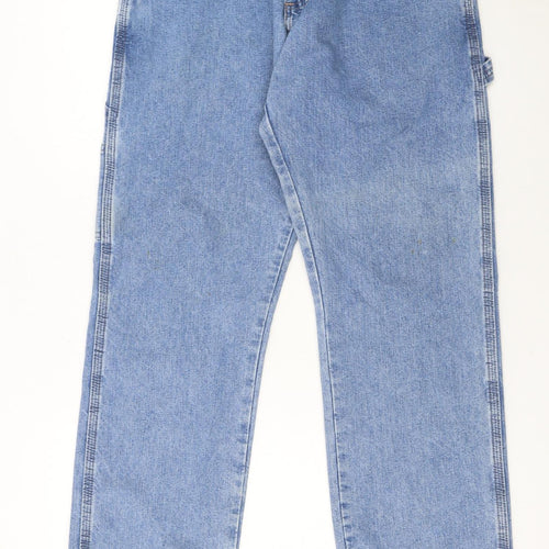 Wrangler Women's Blue Straight Leg Carpenter Jeans Size 12