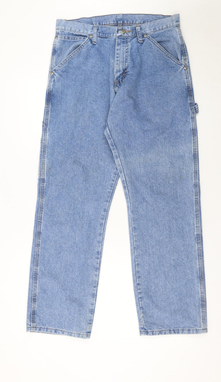 Wrangler Women's Blue Straight Leg Carpenter Jeans Size 12