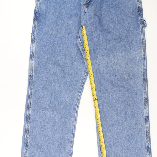 Wrangler Women's Blue Straight Leg Carpenter Jeans Size 12