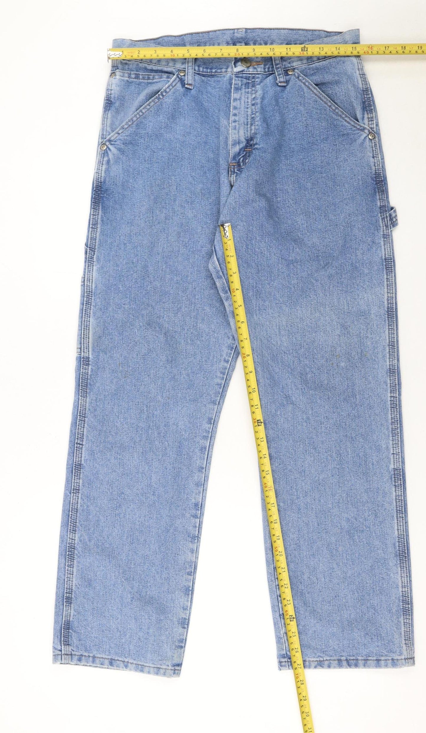Wrangler Women's Blue Straight Leg Carpenter Jeans Size 12