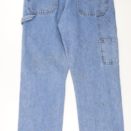 Wrangler Women's Blue Straight Leg Carpenter Jeans Size 12