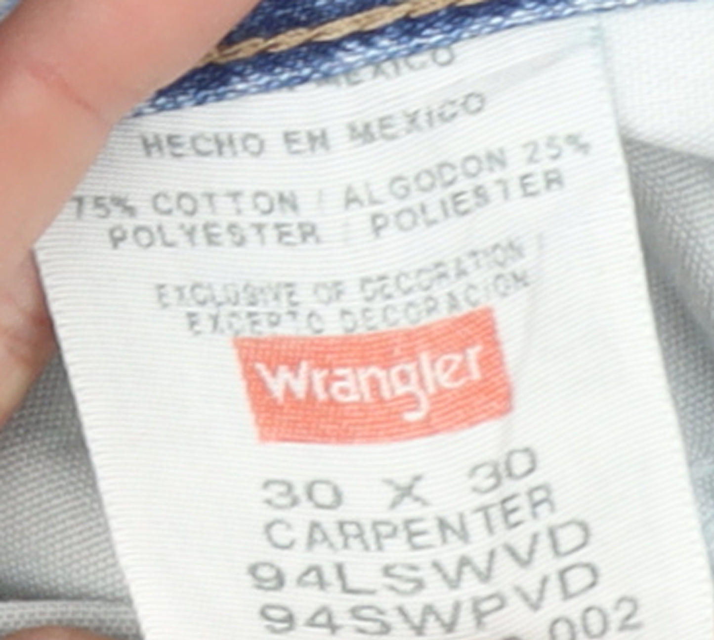 Wrangler Women's Blue Straight Leg Carpenter Jeans Size 12