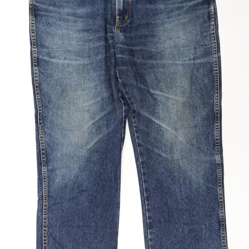 Wrangler Men's Blue Texas Straight Leg Denim Jeans W38 L32
