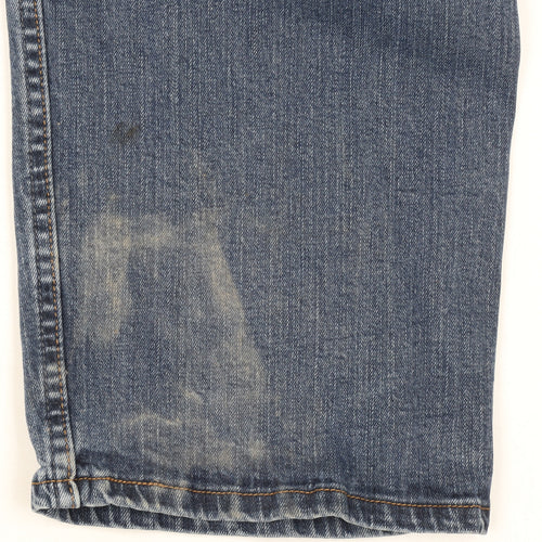 Wrangler Men's Blue Straight Fit Denim Jeans 46W 30L