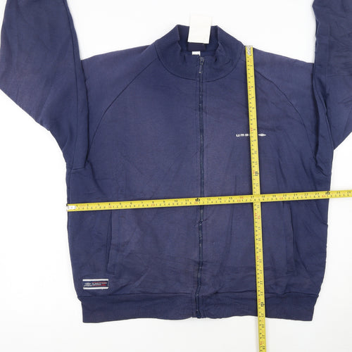Umbro Men’s Blue L Track Jacket Full Zip Lightweight Sportswear