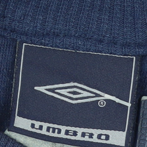 Umbro Men’s Blue L Track Jacket Full Zip Lightweight Sportswear