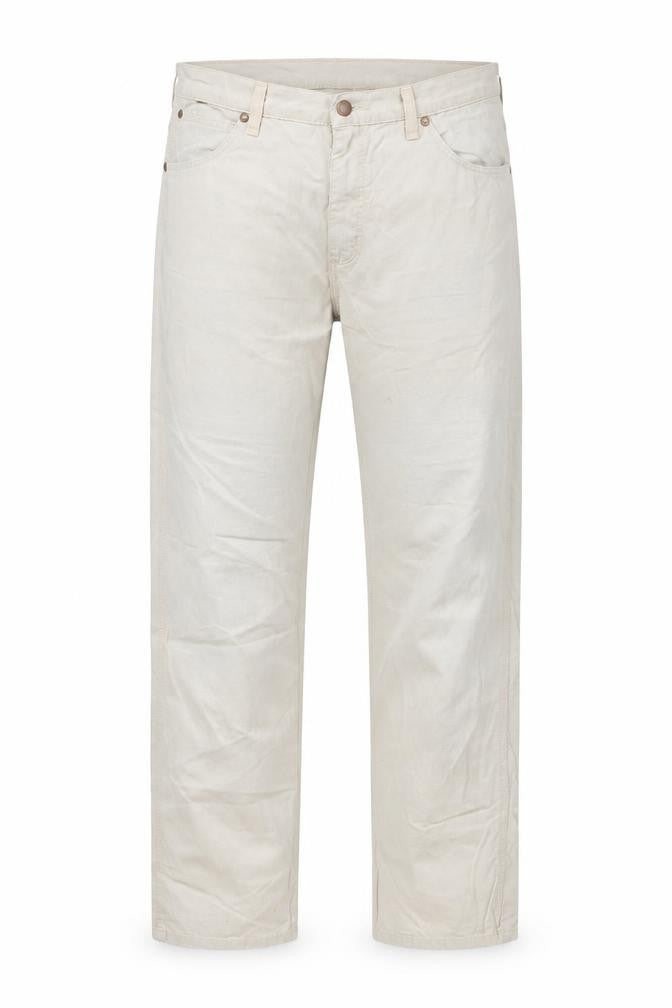 Wrangler Men’s Beige Alaska Chino Trousers W36 L32 Cotton Straight Fit