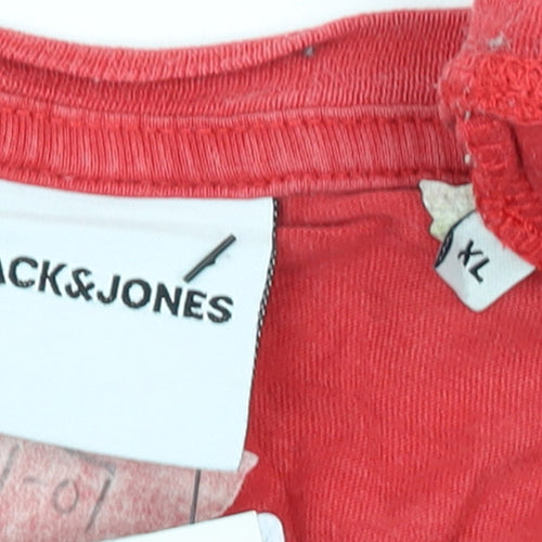 Jack & Jones Men's Multicoloured XL Colourblock Logo T-Shirt