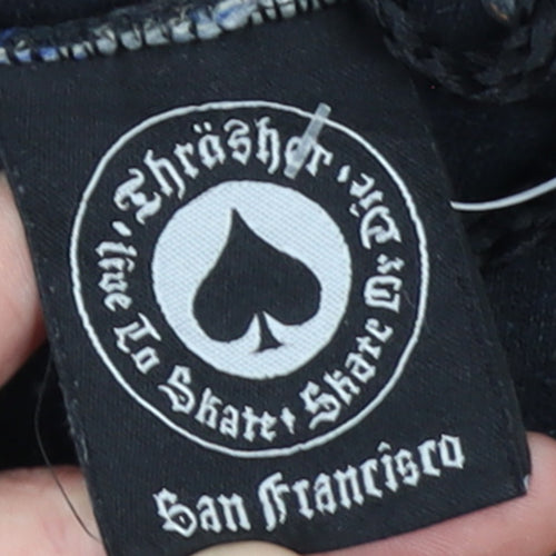 Thrasher Women Black Small Pullover Hoodie Flame Logo Skate Style