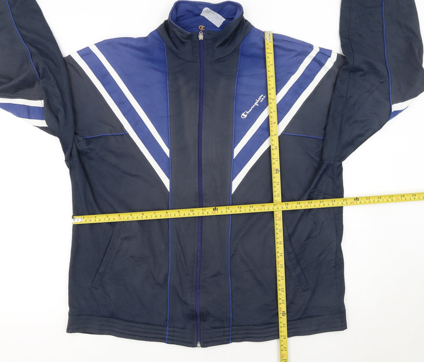 Champion Men's Blue XL Track Jacket Full Zip Activewear