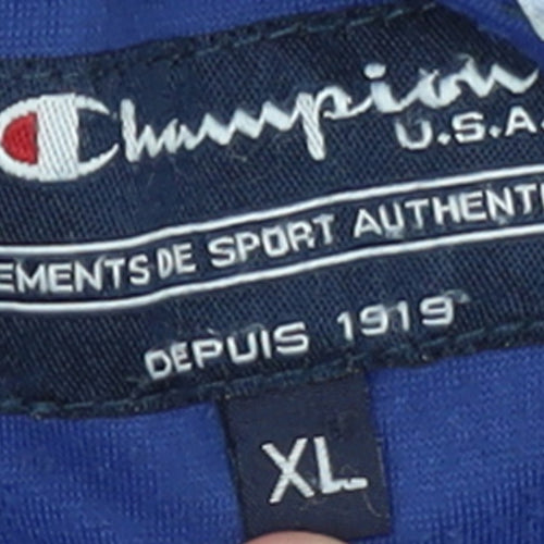 Champion Men's Blue XL Track Jacket Full Zip Activewear