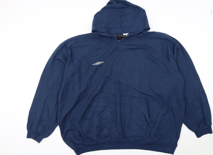 Umbro Men's Blue 2XL Pullover Hoodie Fleece Sportswear