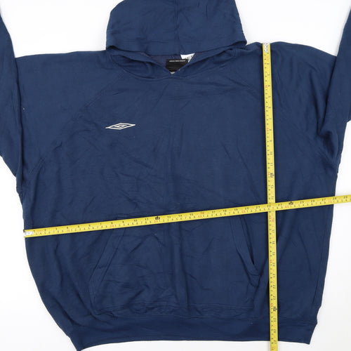 Umbro Men's Blue 2XL Pullover Hoodie Fleece Sportswear