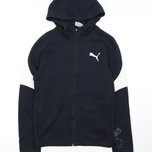 Puma Women's Black Full Zip Hoodie Small Sportswear
