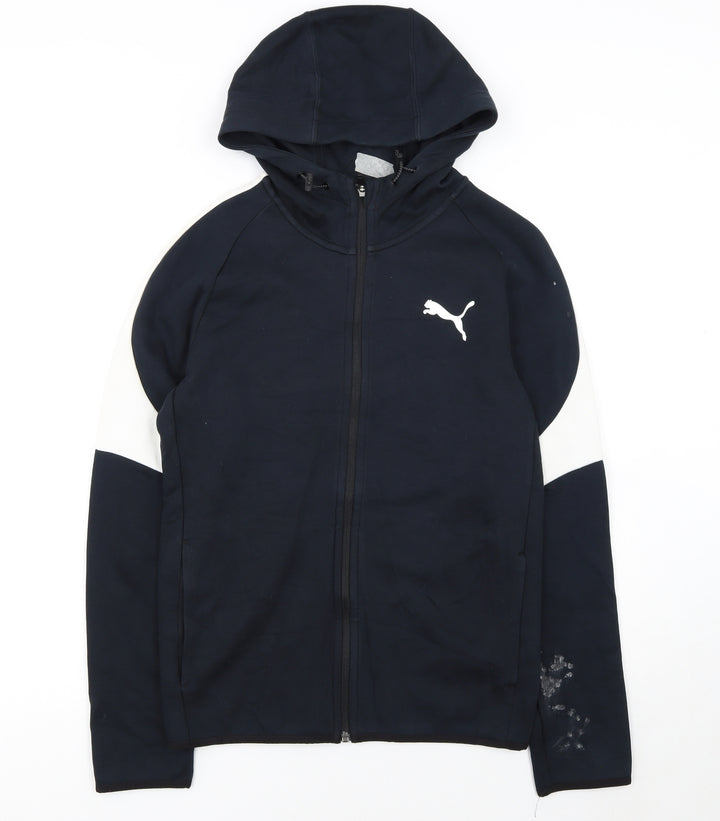 Puma Women's Black Full Zip Hoodie Small Sportswear