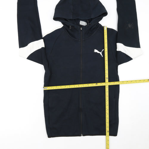 Puma Women's Black Full Zip Hoodie Small Sportswear