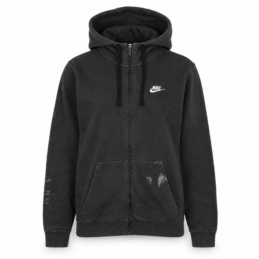 Nike Women's Black Full Zip Hoodie Small Cotton Blend Casual