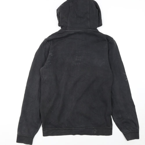 Nike Women's Black Full Zip Hoodie Small Cotton Blend Casual