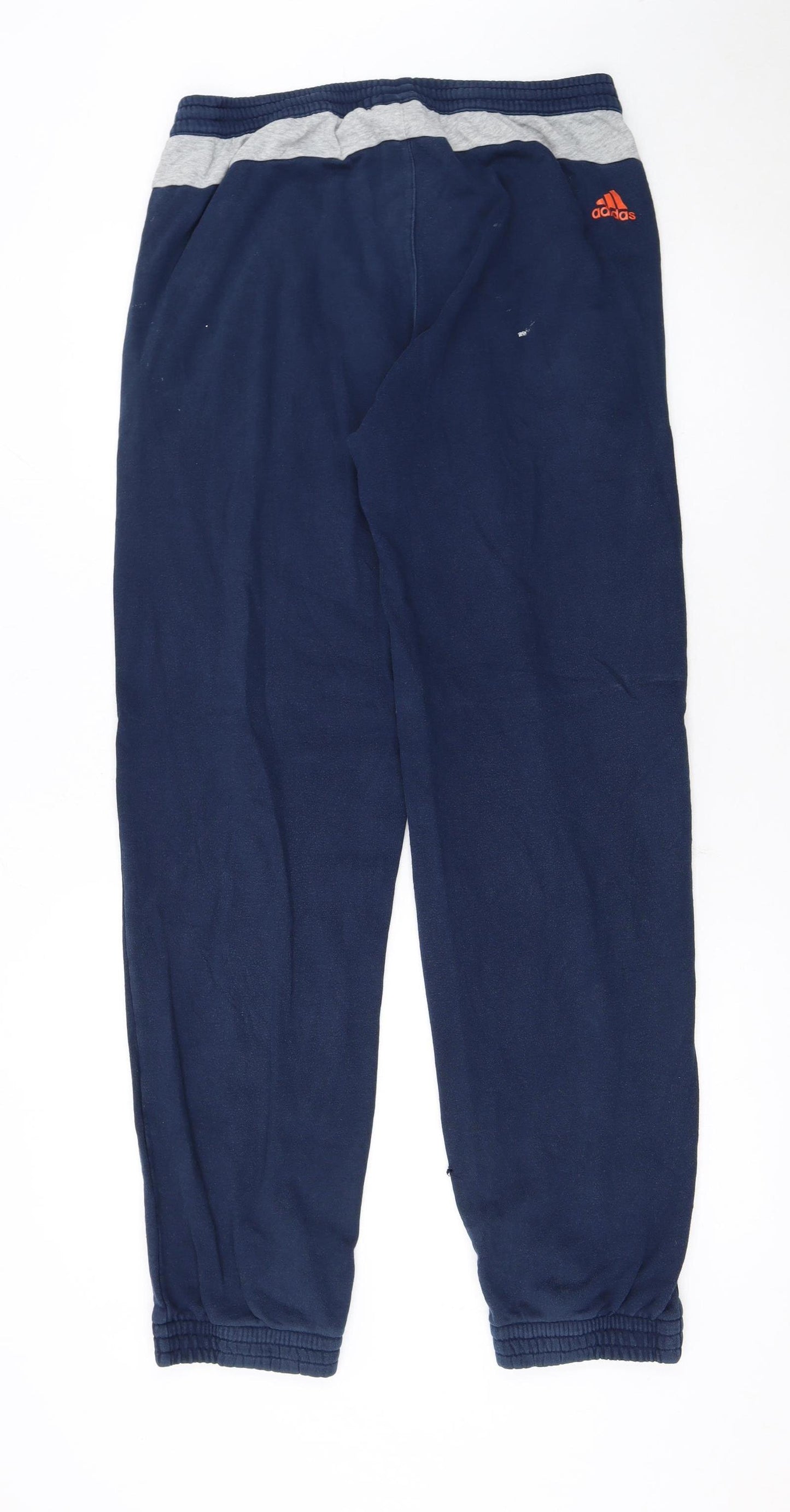 Adidas Mens Blue Jogger Sweatpants Size M Elastic Waist Sportswear