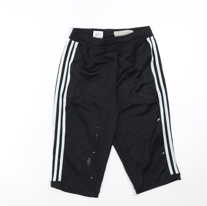 Adidas Women’s Black XS Track Pants Three Stripe Sports Trousers