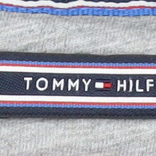 Tommy Hilfiger Women Grey L Pullover Sweatshirt Classic Logo