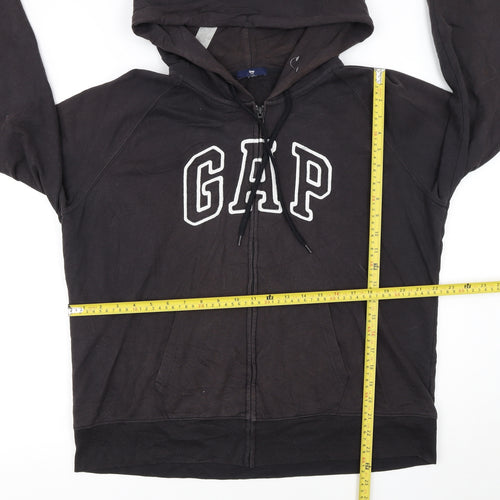 GAP Womens Black Full Zip Hoodie XXL Cotton Blend Casual