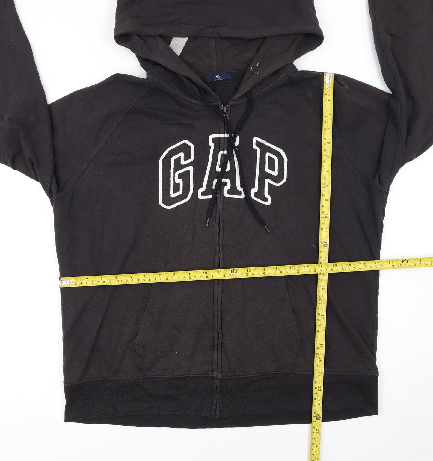 GAP Womens Black Full Zip Hoodie XXL Cotton Blend Casual