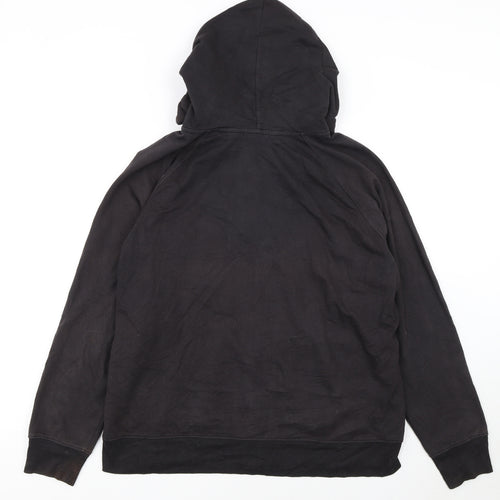 GAP Womens Black Full Zip Hoodie XXL Cotton Blend Casual