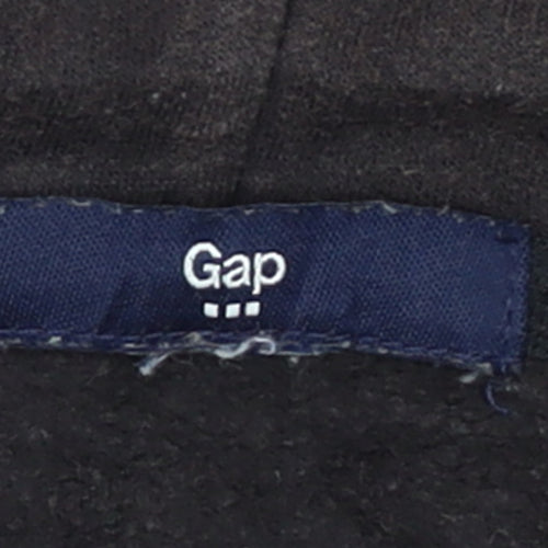 GAP Womens Black Full Zip Hoodie XXL Cotton Blend Casual