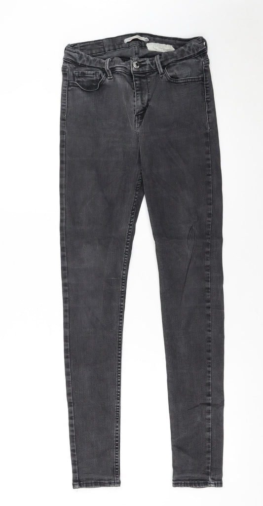 Levi's Women's Black 710 Super Skinny Mid Rise Stretch Jeans Size 29