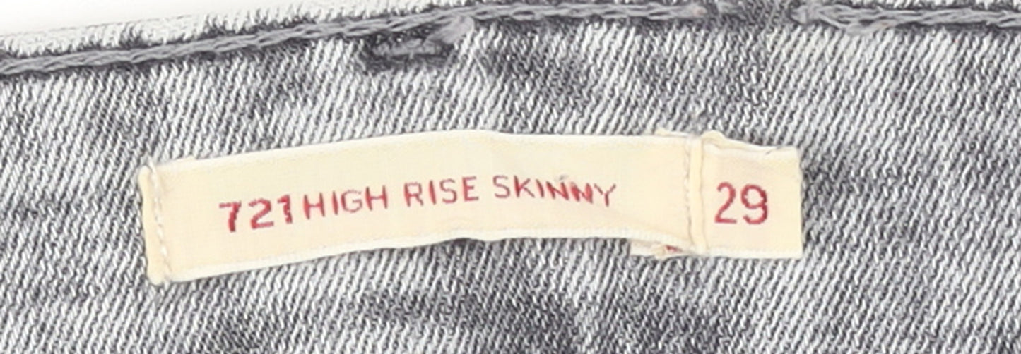 Levi's Women's Grey 721 High Rise Skinny Jeans Size 12