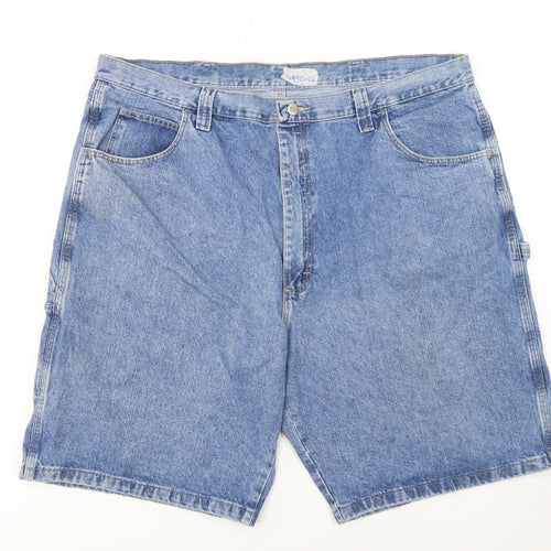 Wrangler Men's Blue Denim Cargo Carpenter Shorts Size 42